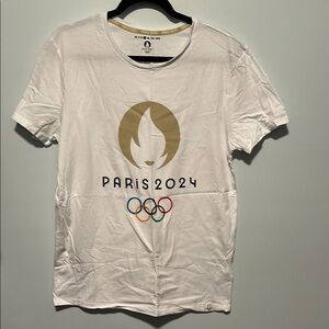 White Paris 2024 Olympic T-Shirt